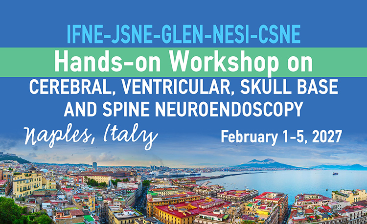 IFNE-JSNE-GLEN-NESI-CSNE Hands-on Workshop on Cerebral, Ventricular and Skull Base Neuroendoscopy